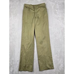 Vintage Boy Scouts of America Pants 26x29 Men Green Uniform Trousers 70s *Read
